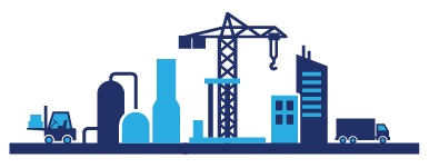 Construction at plant icon to depict the 1970s timeline entry. Construction began on Mauá plant in Brazil (1977).